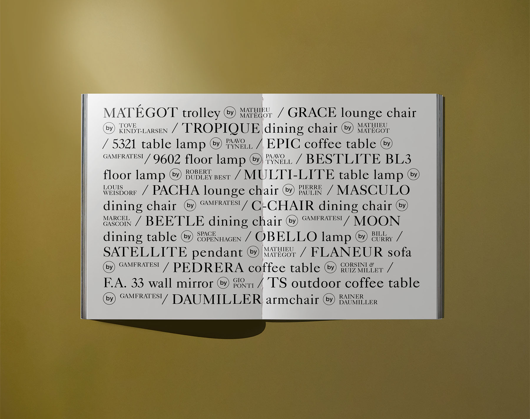 Preview of Gubi Raisonné 2 table book