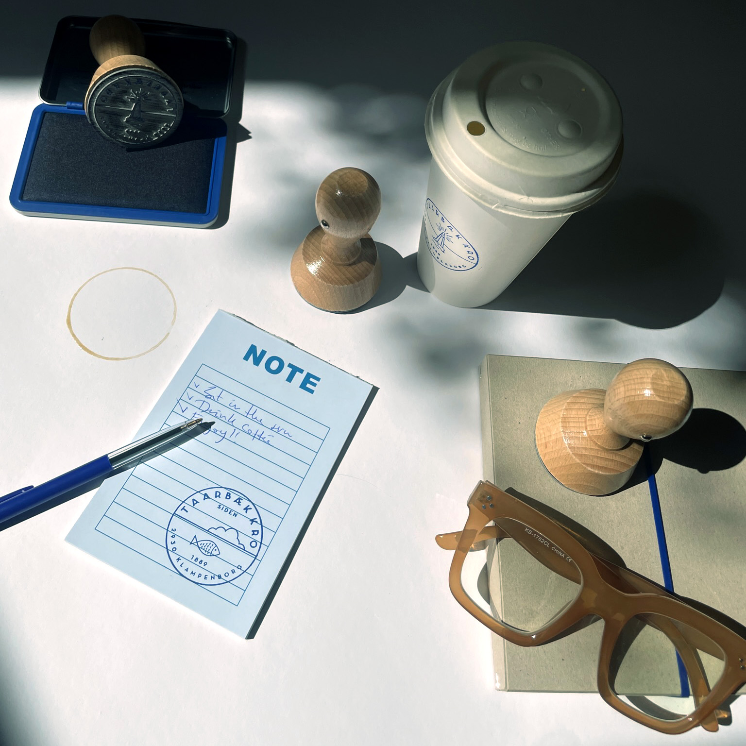 Taarbæk Kro Stamp on Notebook